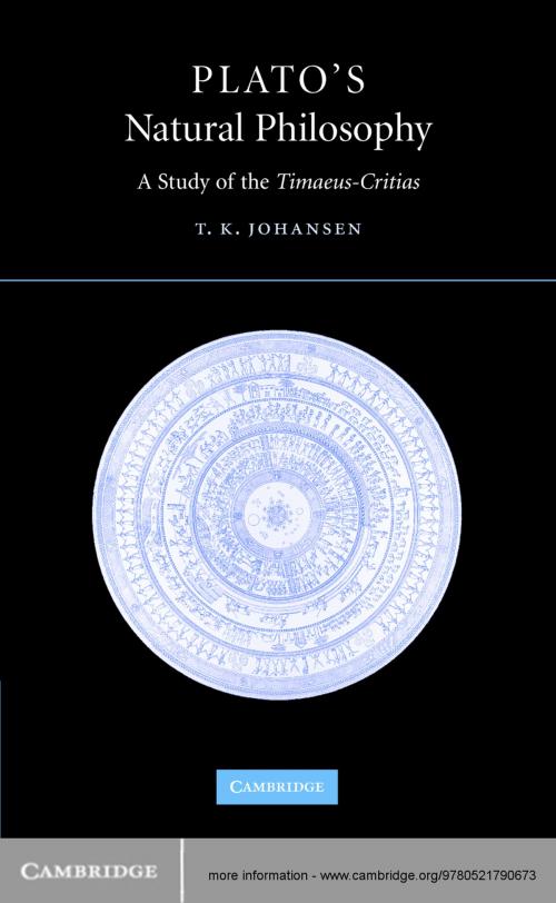 Cover of the book Plato's Natural Philosophy by Thomas Kjeller Johansen, Cambridge University Press