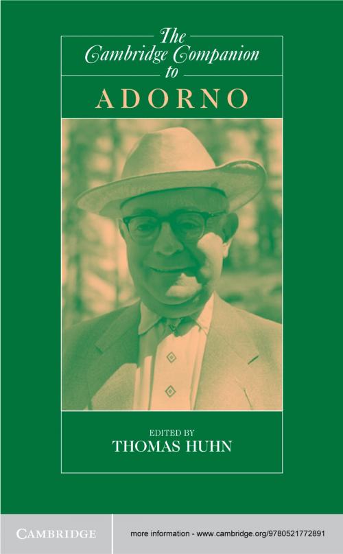 Cover of the book The Cambridge Companion to Adorno by , Cambridge University Press