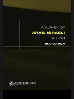 Cover of the book Survey of Arab-Israeli Relations by Barbara R. Blackburn