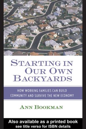 Cover of the book Starting in Our Own Backyards by Robert Ross
