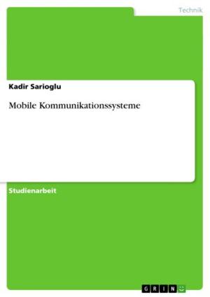 Cover of the book Mobile Kommunikationssysteme by Nikola Recknagel