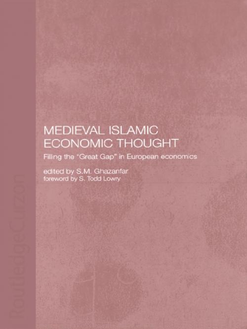 Cover of the book Medieval Islamic Economic Thought by S.M. Ghazanfar, Taylor and Francis