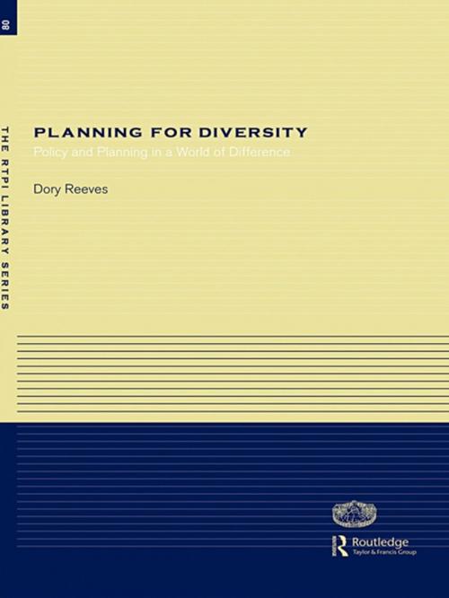 Cover of the book Planning for Diversity by Dory Reeves, Taylor and Francis