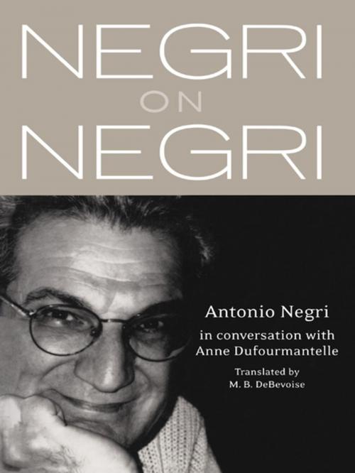 Cover of the book Negri on Negri by Antonio Negri, Taylor and Francis
