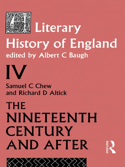 Cover of the book A Literary History of England Vol. 4 by , Taylor and Francis