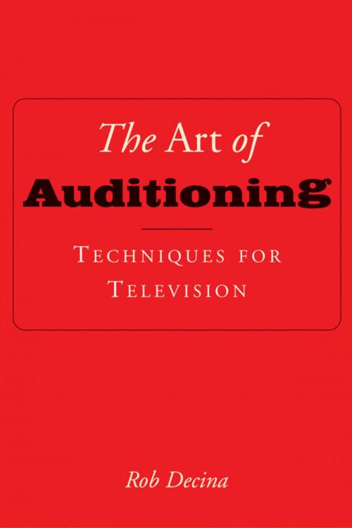 Cover of the book The Art of Auditioning by Rob Decina, Allworth