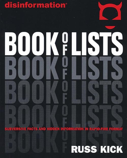 Cover of the book Disinformation Book of Lists by Russ Kick, Red Wheel Weiser