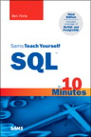 Cover of the book Sams Teach Yourself SQL in 10 Minutes by Brian Knittel