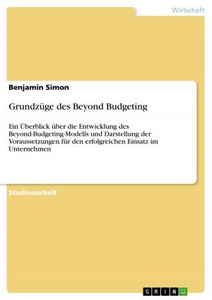 Cover of the book Grundzüge des Beyond Budgeting by Nancy Kunze-Groß