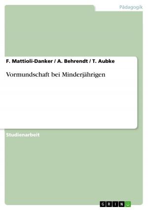 Cover of the book Vormundschaft bei Minderjährigen by Marc Waldhof