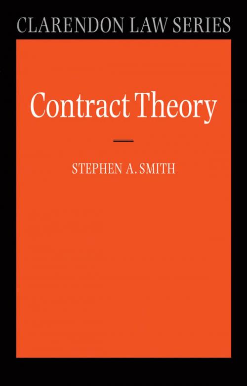 Cover of the book Contract Theory by Prof Stephen A. Smith, OUP Oxford