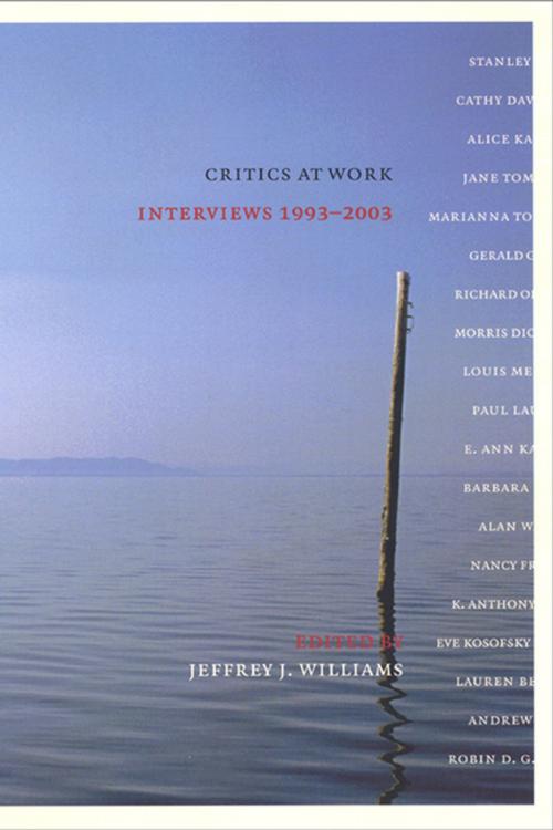 Cover of the book Critics at Work by , NYU Press