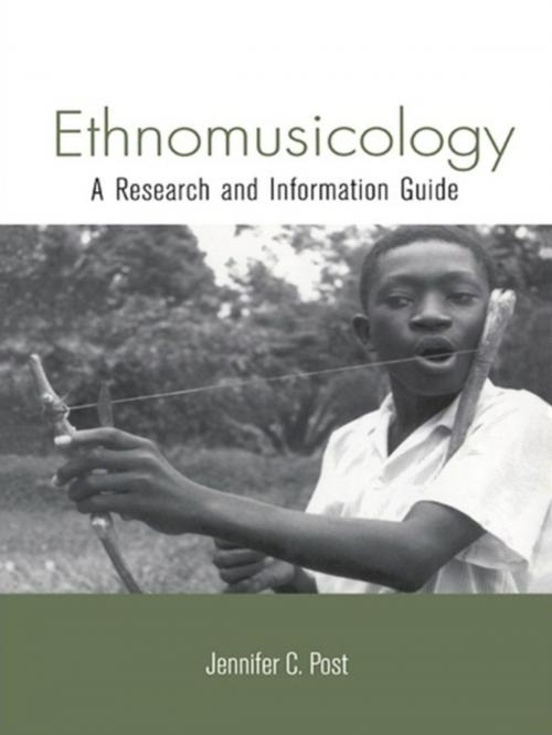Cover of the book Ethnomusicology by Jennifer Post, Taylor and Francis