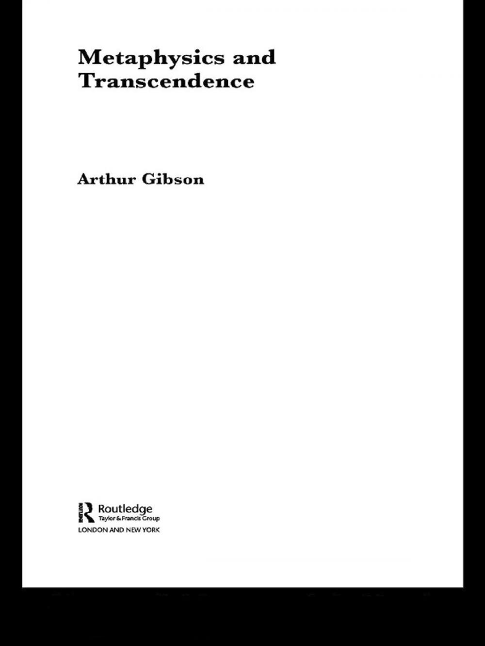 Big bigCover of Metaphysics and Transcendence