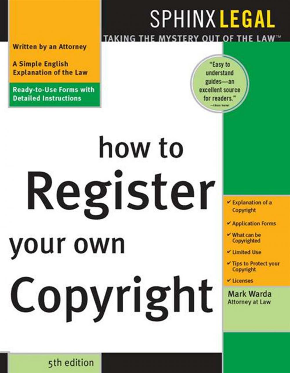 Big bigCover of How to Register Your Own Copyright