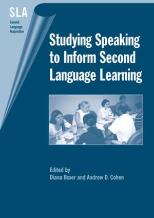 Cover of the book Studying Speaking to Inform Second Language Learning by Dr. Kathy A. Mills