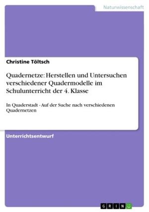Cover of the book Quadernetze: Herstellen und Untersuchen verschiedener Quadermodelle im Schulunterricht der 4. Klasse by Stephanie Scheck