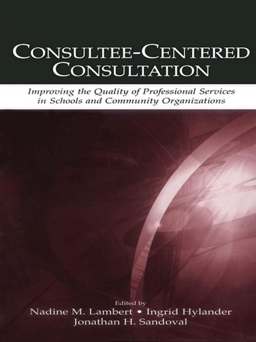 Cover of the book Consultee-Centered Consultation by , Taylor and Francis