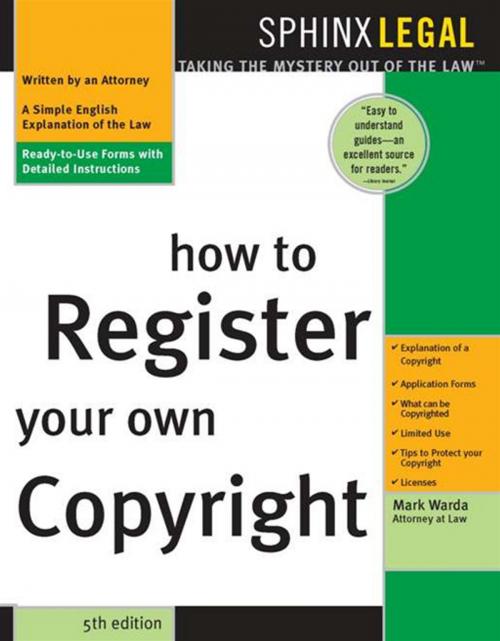 Cover of the book How to Register Your Own Copyright by Mark Warda, Sourcebooks