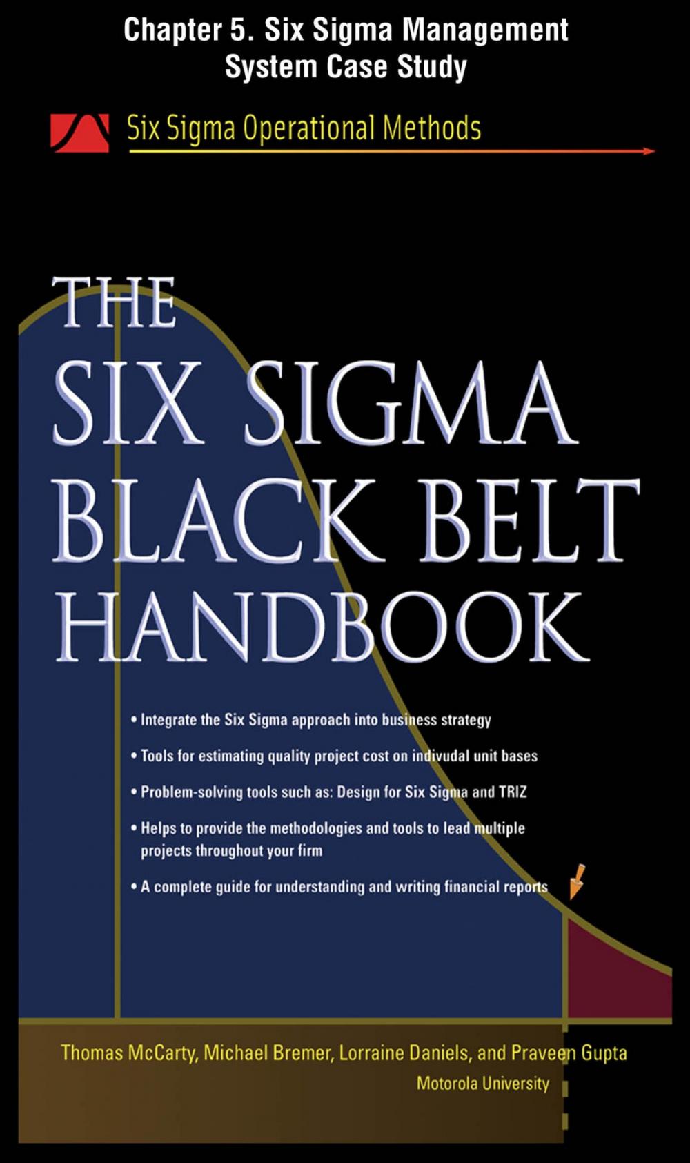 Big bigCover of The Six Sigma Black Belt Handbook, Chapter 5 - Six Sigma Management System Case Study