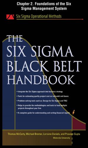 Book cover of The Six Sigma Black Belt Handbook, Chapter 2 - Foundations of the Six Sigma Management System