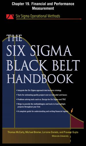 Book cover of The Six Sigma Black Belt Handbook, Chapter 19 - Financial and Performance Measurement