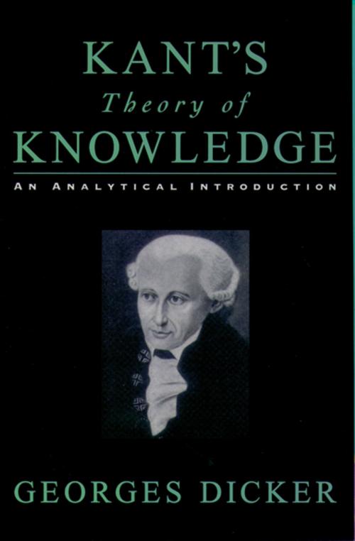 Cover of the book Kant's Theory of Knowledge by Georges Dicker, Oxford University Press