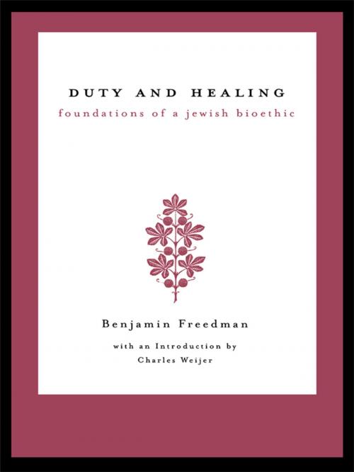 Cover of the book Duty and Healing by Benjamin Freedman, Taylor and Francis