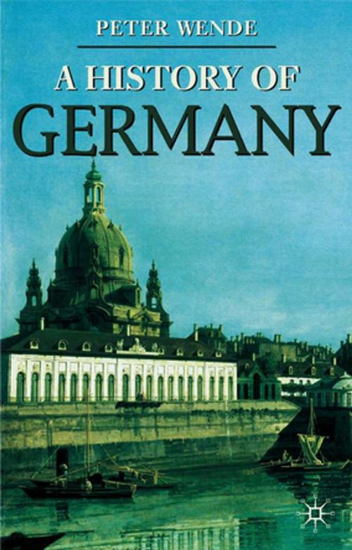 Cover of the book History of Germany by Peter Wende, Palgrave Macmillan