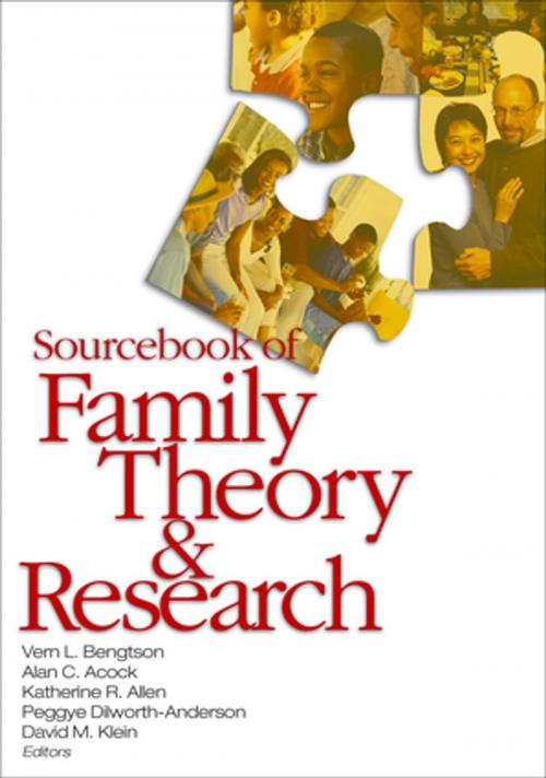 Cover of the book Sourcebook of Family Theory and Research by Dr. Alan C. Acock, Dr. Katherine R. Allen, Peggye Dilworth-Anderson, David M. Klein, Vern L. Bengston, SAGE Publications