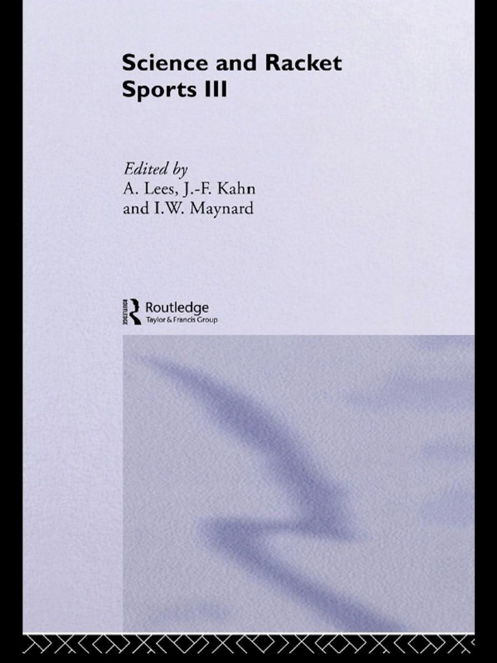 Big bigCover of Science and Racket Sports III