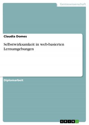 Cover of the book Selbstwirksamkeit in web-basierten Lernumgebungen by Simone Wehmeyer
