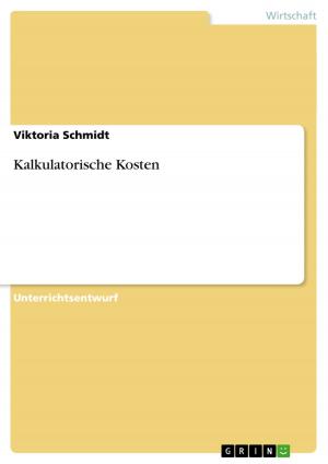 Cover of the book Kalkulatorische Kosten by Sabrina Kurek