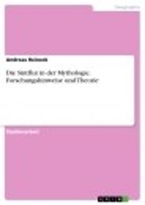 Cover of the book Die Sintflut in der Mythologie. Forschungshinweise und Theorie by Stefanie Udema
