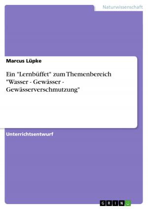 Cover of the book Ein 'Lernbüffet' zum Themenbereich 'Wasser - Gewässer - Gewässerverschmutzung' by Katharina Mewes