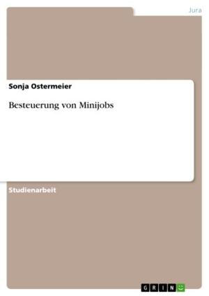Cover of the book Besteuerung von Minijobs by Franziska Letzel
