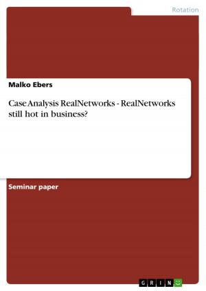Cover of the book Case Analysis RealNetworks - RealNetworks still hot in business? by Stefanie Wagenbrenner