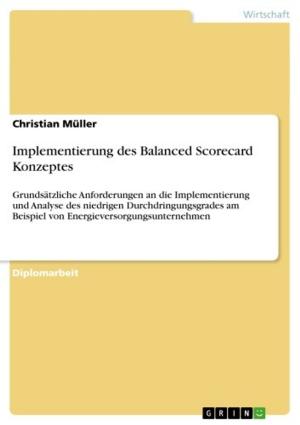Cover of the book Implementierung des Balanced Scorecard Konzeptes by Markus Skuballa