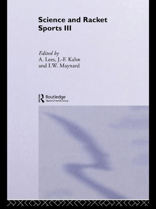 Cover of the book Science and Racket Sports III by , Taylor and Francis