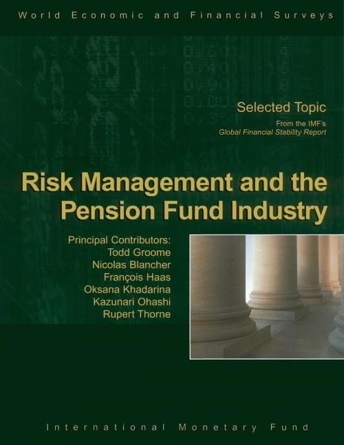 Cover of the book Risk Management and the Pension Fund industry by International Monetary Fund.  Monetary and Capital Markets Department, INTERNATIONAL MONETARY FUND