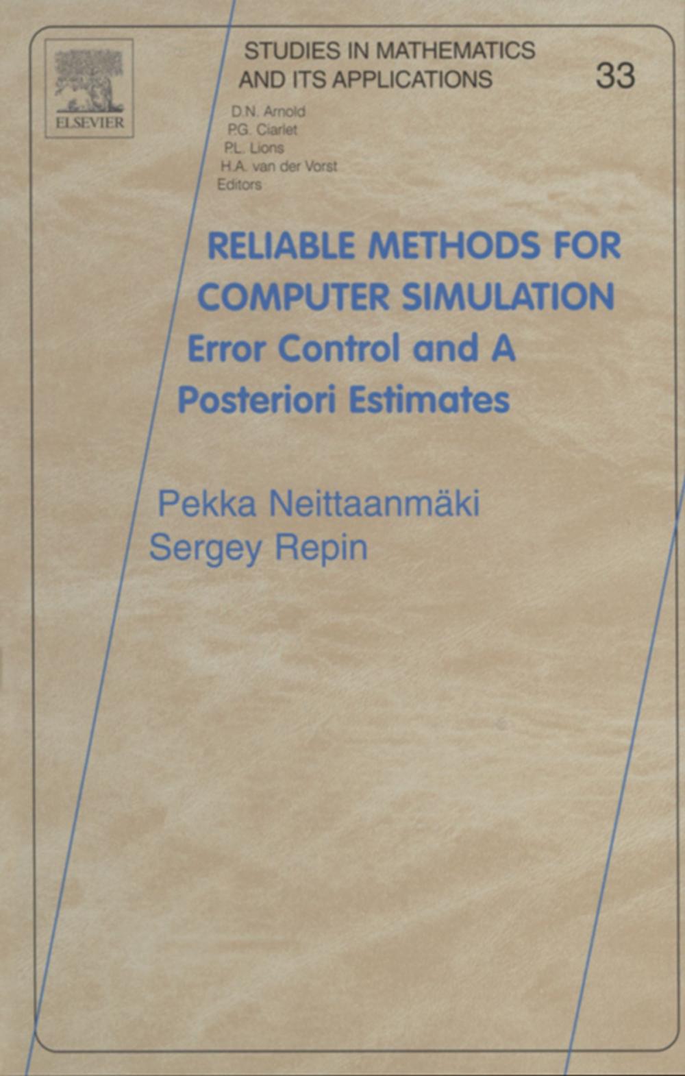 Big bigCover of Reliable Methods for Computer Simulation