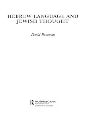 Book cover of Hebrew Language and Jewish Thought