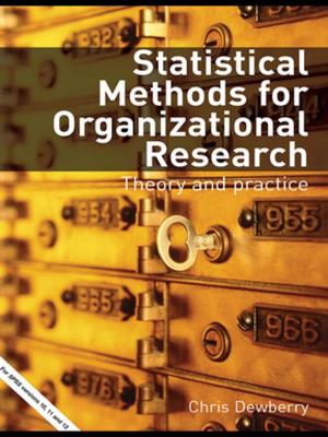 Book cover of Statistical Methods for Organizational Research