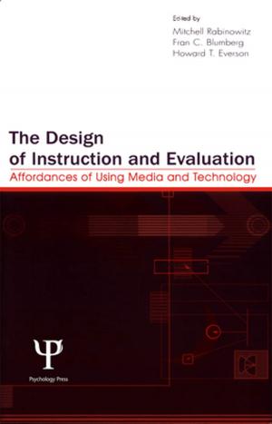 Cover of the book The Design of Instruction and Evaluation by Richard B Norgaard