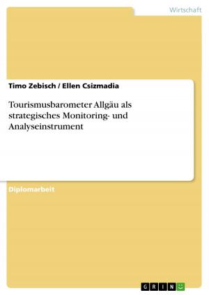 Cover of the book Tourismusbarometer Allgäu als strategisches Monitoring- und Analyseinstrument by Kay Usenbinz