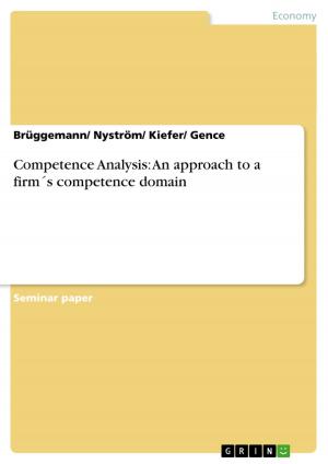 Cover of the book Competence Analysis: An approach to a firm´s competence domain by Florian Wohlkinger