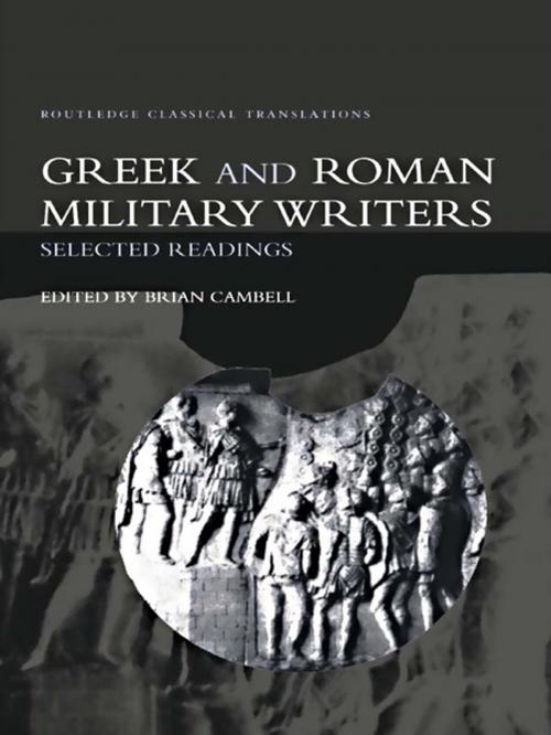 Cover of the book Greek and Roman Military Writers by Brian Campbell, Taylor and Francis