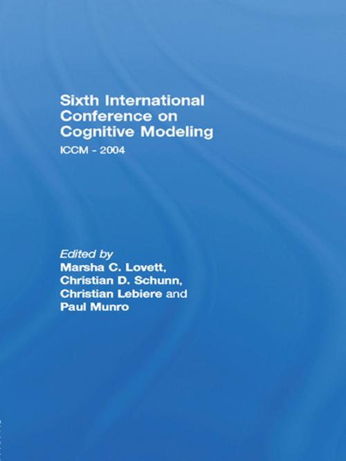 Cover of the book Sixth International Conference on Cognitive Modeling by , Taylor and Francis