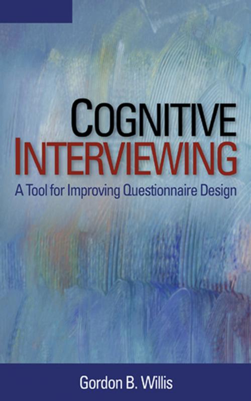 Cover of the book Cognitive Interviewing by Gordon B. Willis, SAGE Publications