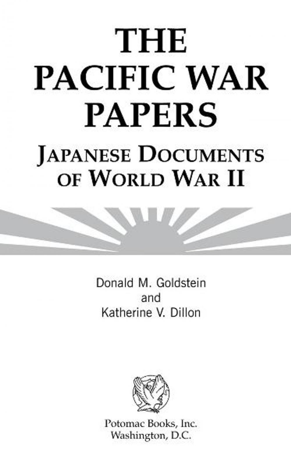 Big bigCover of The Pacific War Papers